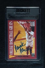 BAS 1991 Kellogg's College Basketball Greats Mark Macon Seal of Authenticity 3c7