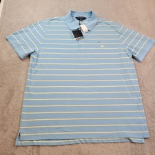 Brooks Brothers Supima Cotton Slim Fit Performance Polo Shirt Mens XXL Blue New