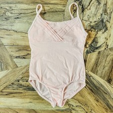 Cat  Jack, Girls Size 7T/8T, Pink Cami Dance Leotard, Keyhole Back