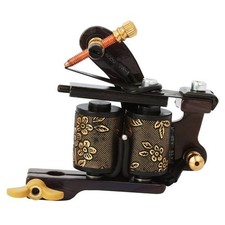 One Tattoo World 8 Wrap Coils Iron Liner Gun Tattoo Machine, OTW-M702