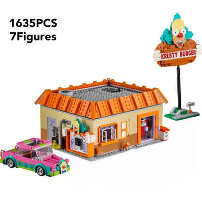 #ad #ad The Simpsons Krusty Burger Icons Die Simpsons Building Set 1635pcs Replika EUR 84.99