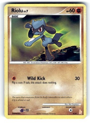 DP Trainer Kit: Manaphy & Lucario #6/12 Riolu