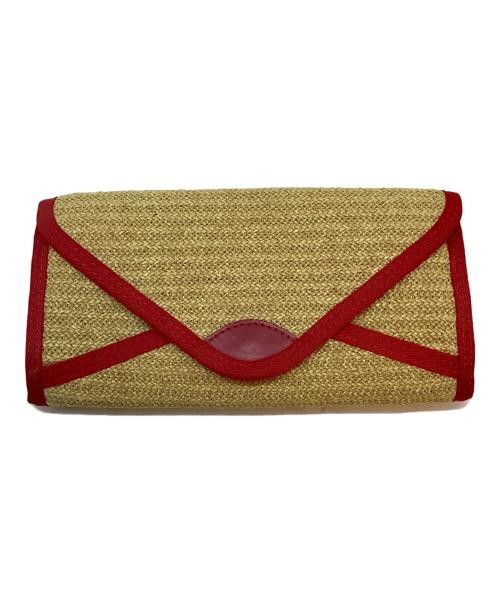 PORTER × BEAMS BOY Bifold Wallet/Russell Beige x Red