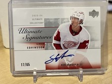 2023-24 Ultimate '03-04 Retro Signatures Simon Edvinsson RC #/65 No SE-A DETROIT