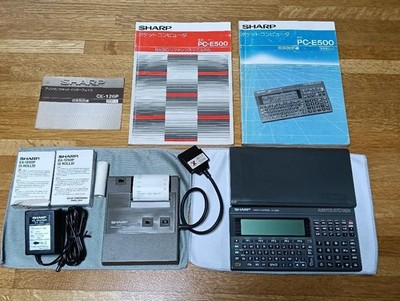 SHARP PC-E500 Pocket Computer mit CE-126P Drucker & Zubehörpaket getestet