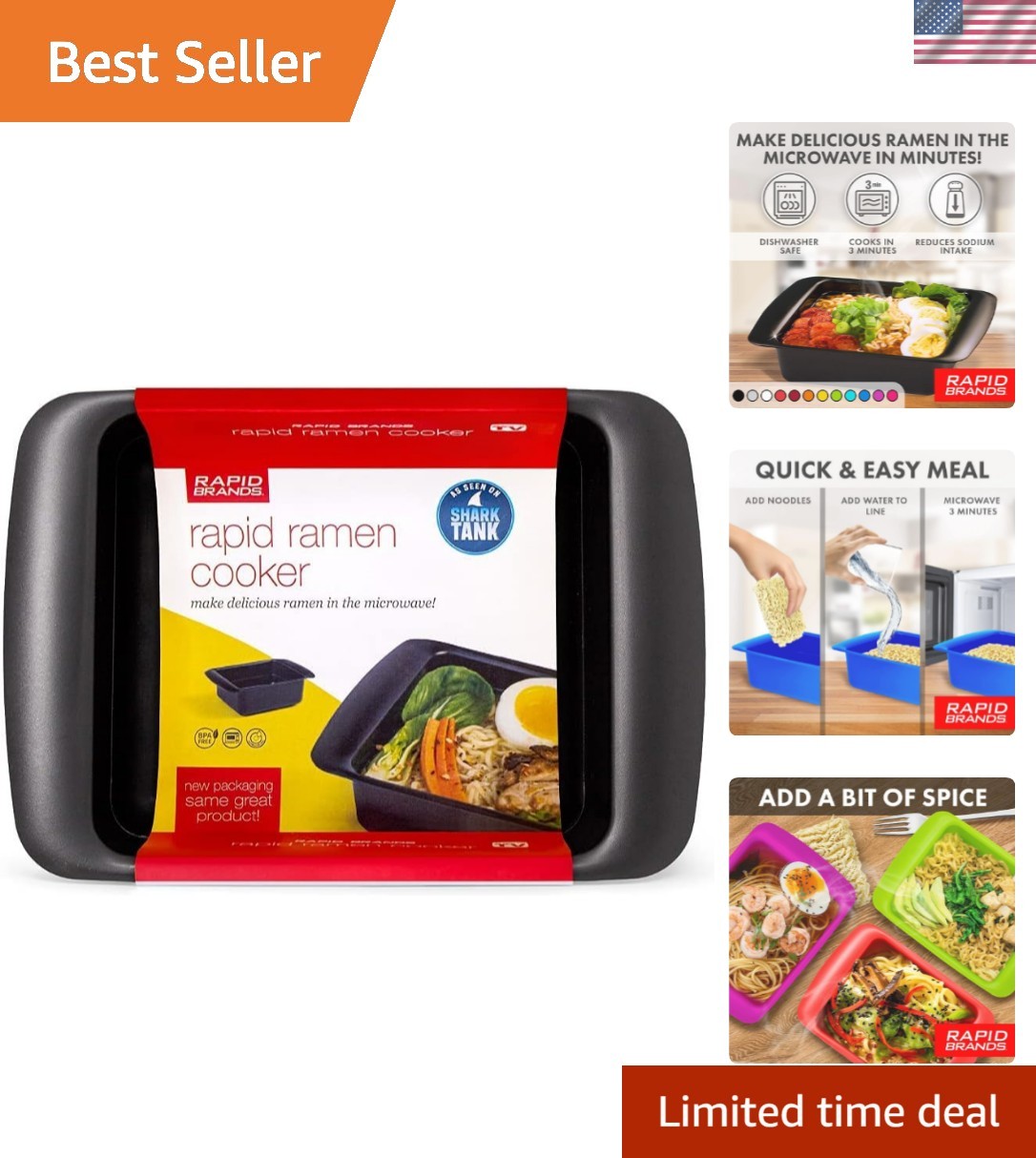 Rapid Ramen Cooker | Microwavable Cookware for Instant Ramen