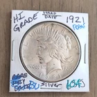 1921 Peace Dollar Silver Uncirculated Key Date Philadelphia Coin