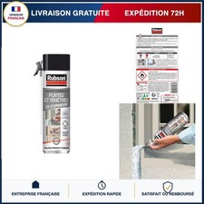 Rubson Mousse Expansive Isolation Portes et Fenêtres Blanche 500 ml