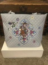 Vera Bradley Disney Pixar Toy Story Tote Andy Room Blue NWT