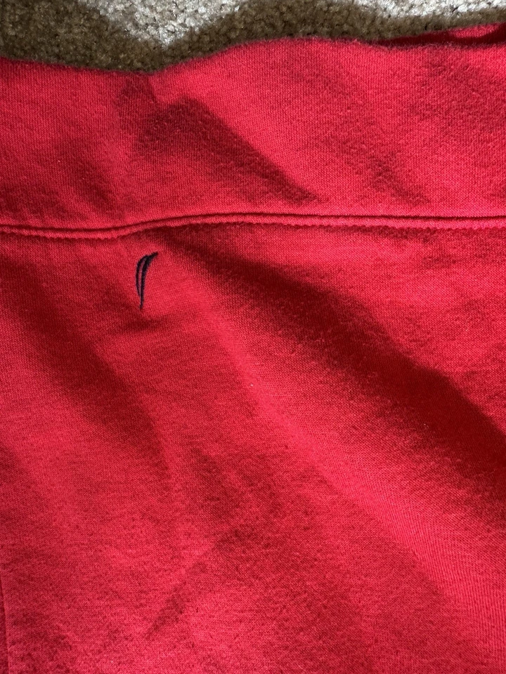 NAUTICA POLAR FORRADO SUÉTER CON CAPUCHA SUÉTER (ROJO/AZUL MARINO, Grande) Foto 4 de 4