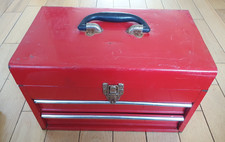 Snap On Like Tool Box With 2 Drawers Top Compartment Carrying Handle In Red Snap On Like Tool Box With 2 Drawers Top Compartment Carrying Handle In Red