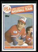 1985 Topps Mike Dunne Rookie USA #395