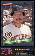 Willie Hernandez 1986 Donruss #PC5 Detroit Tigers Box Panel Singles