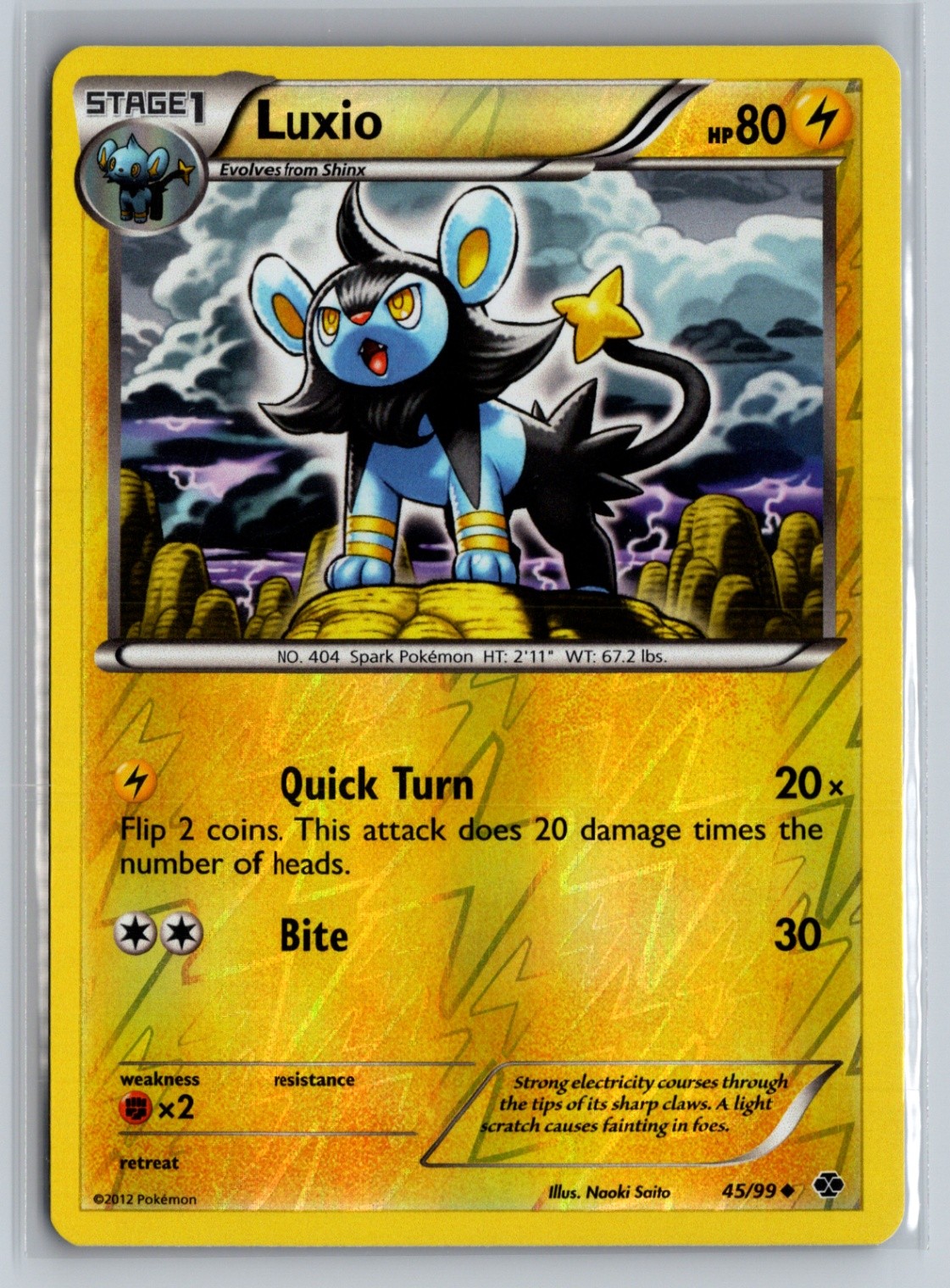 Luxio (45) Uncommon Next Destinies 45/99 LP