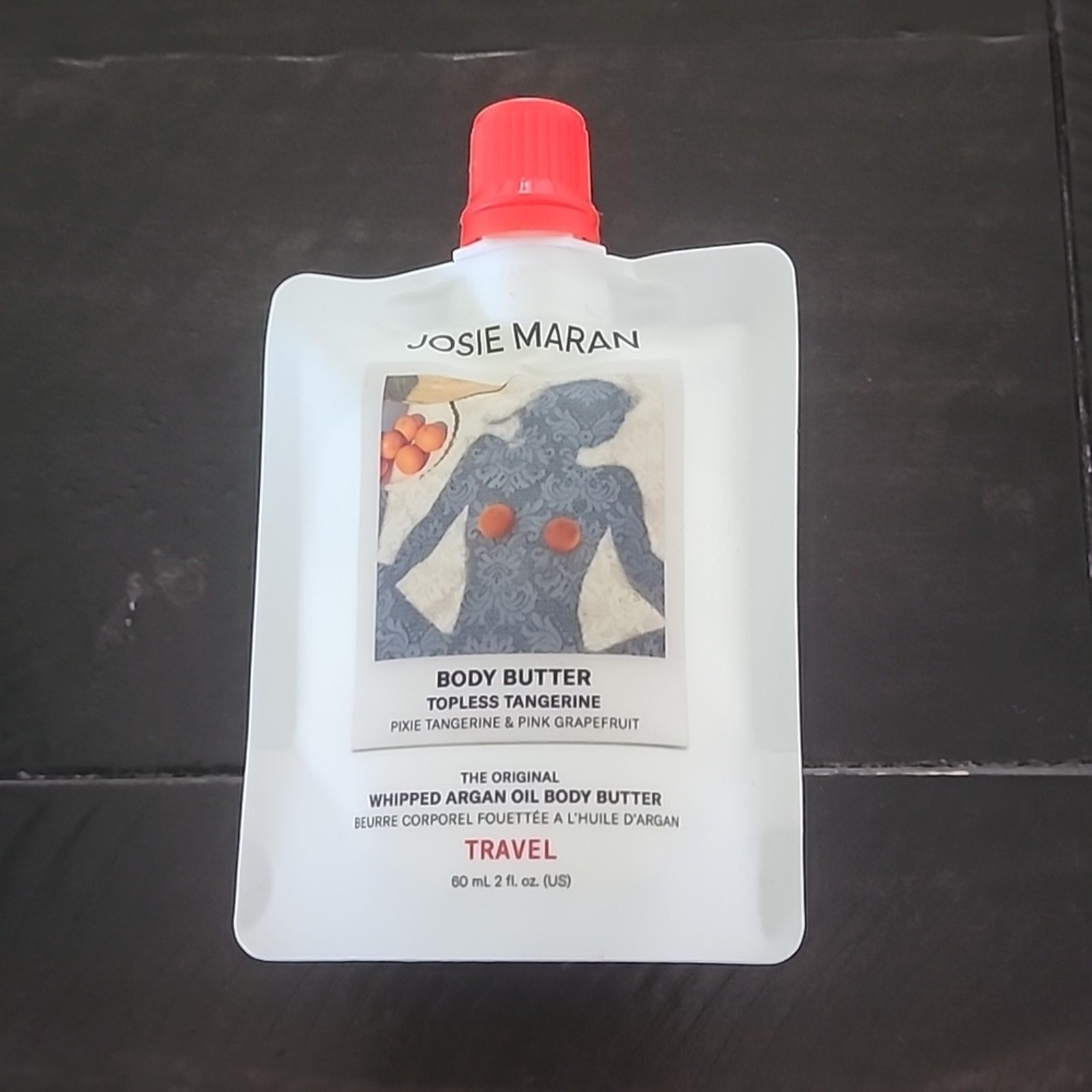 JOSIE MARAN Whipped Argan Oil Body Butter Tangerine Travel Size