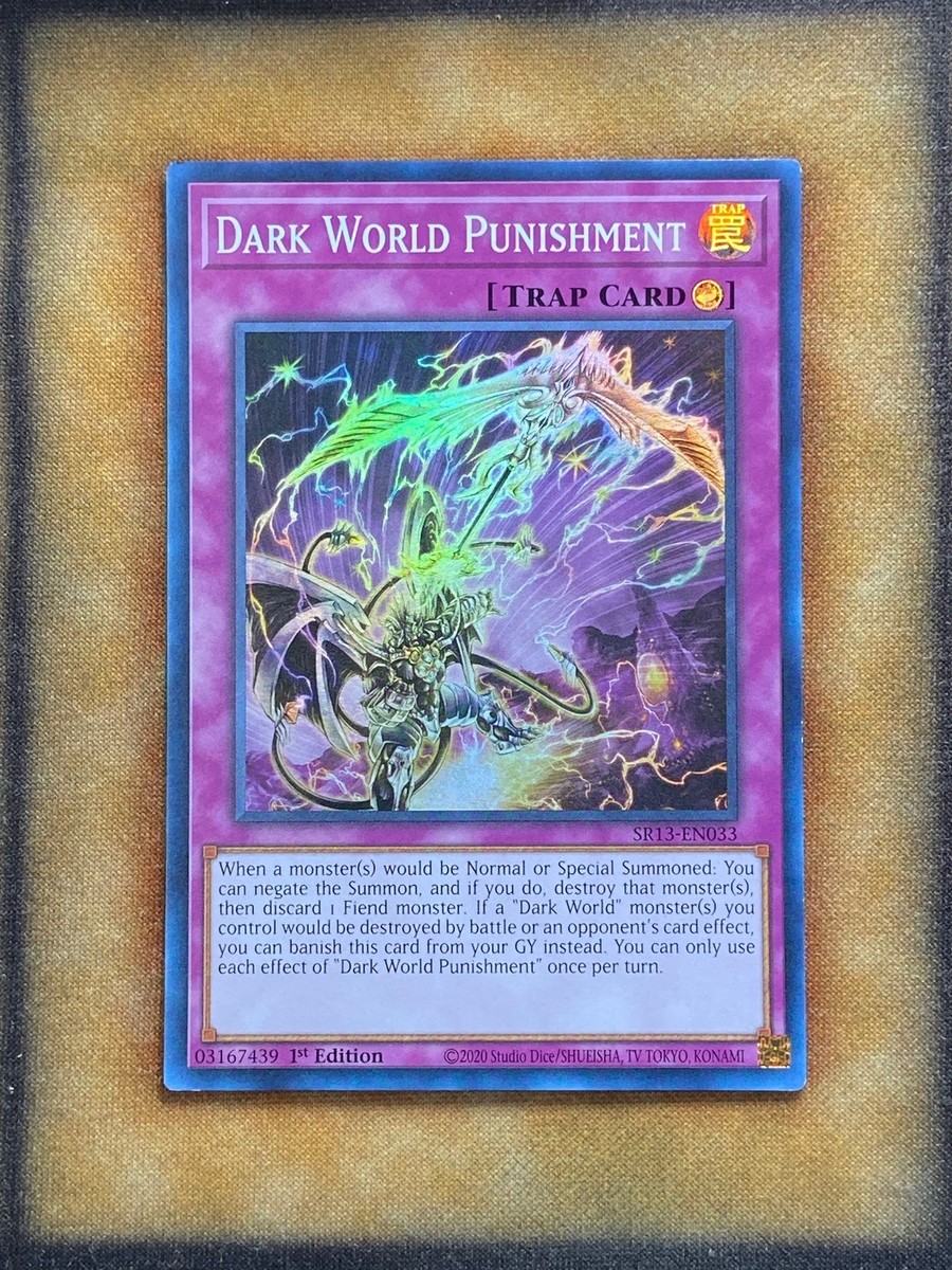 Yugioh Dark World Punishment SR13-EN033 Super Rare 1st Ed NM | eBay Yugioh Dark World Punishment SR13-EN033 Super Rare 1st Ed NM | eBay
