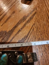 Turquoise And Sterling Silver Watch, Citizen Perpetual Worl Time