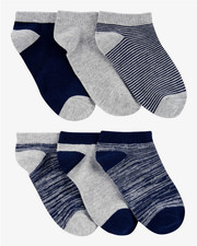 Carter's Kids 6-Pack No-Show Socks Size 8