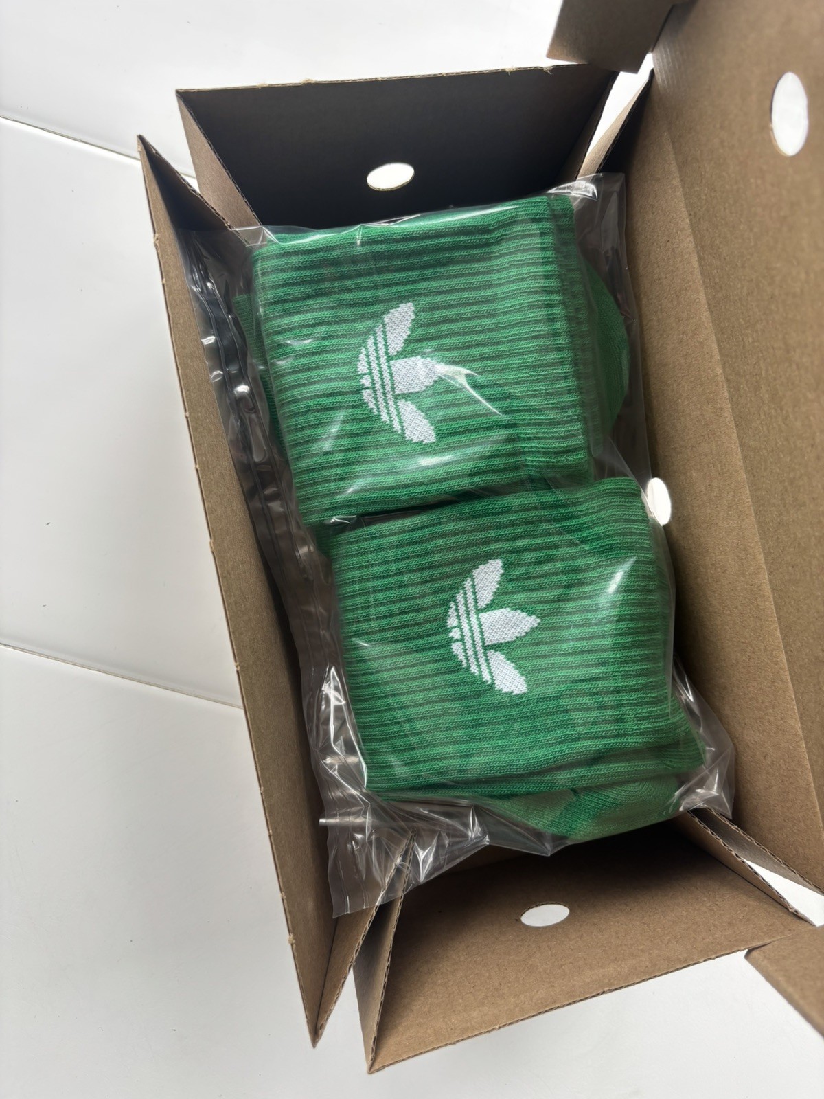 Adidas Originals Green Cushioned Socks Large 7-11