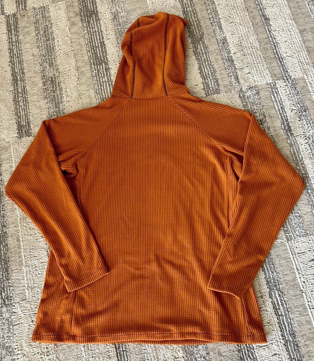 Melanzana Micro Grid Hoodie Women's L - Pumpkin | eBay