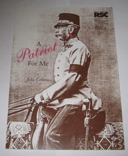 FRANK THORNTON, PETER SPROULE. A PATRIOT FOR ME. BARBICAN THEATRE 1995 PROGRAMME