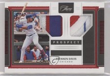 2022 Panini Three and Two Prospect Dual Jerseys Red 5/6 Brennen Davis 0fx6
