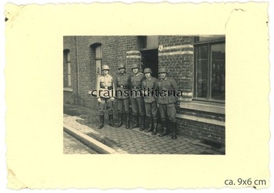 Genuine Photo Guard ObserverErs.Abt.6 at the Entrance of the Barracks Lemgo Lippe 1940