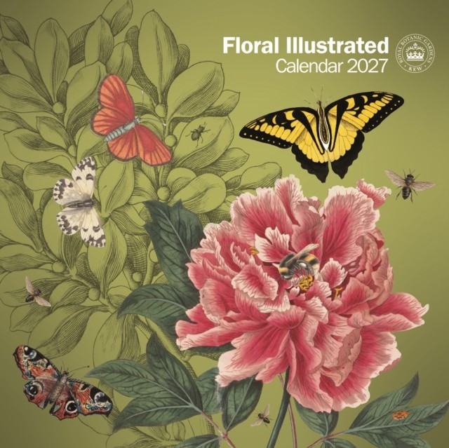 Royal Botanic Gardens, Kew Floral Illustrated 2027 Large Month To View Wall Cale - Image 3