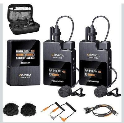 New COMICA BoomX-D2 Wireless Lavalier Microphone, See Description Below