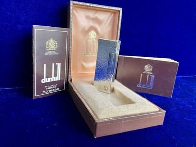 Vintage Dunhill Lighter Rollagas Super Mint Condition Works 1 Year Warranty Box