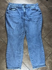 Judy Blue Jeans Womens 20W Blue Med Wash High Rise Bootcut Stretch