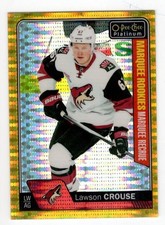 2016-17 O-Pee-Chee OPC Platinum LAWSON CROUSE Rookie - Marquee Seismic Gold /50