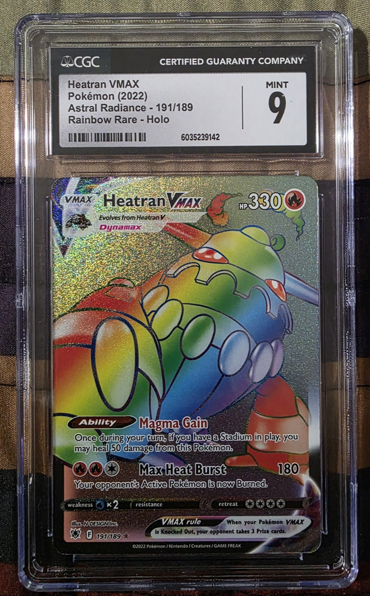 heatran vmax pokemon card value Heatran VMAX (Secret) 191/189 Swsh10: Astral Radiance Holo for sale online
