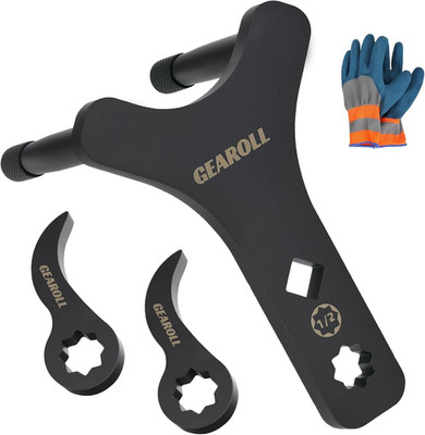 Lower Control Arm Prying Tool with Two Pry Bar Wrench Adaptor Head, Suspension S