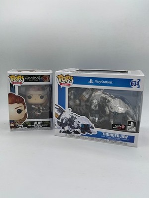 Funko Pop! Playstation Horizon Zero Dawn 257 Aloy + 634 Thunderjaw GameStop Exc
