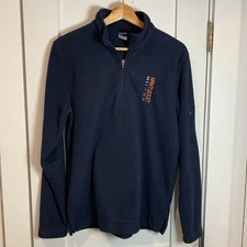 Nantucket Navy Mens size S Quarter Zip Gear For Sports Polyester Zipper On Sleev