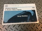 1985 85 Harley Davidson Sportster XL 1000 Models Models Owner's Manual 99466 85