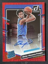 Olivier-Maxence Prosper 2023-24 Donruss Rated Rookie Choice Red Auto RC /99 #288