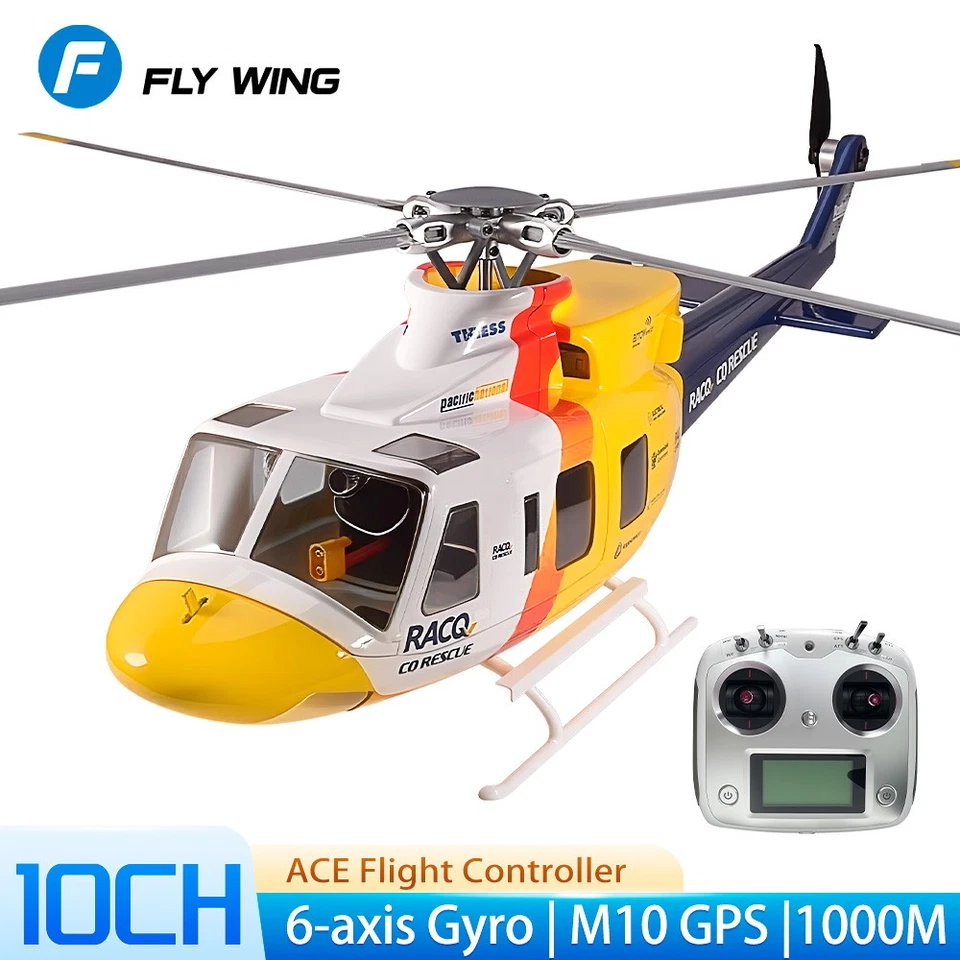 Fly Wing BELL-412 GPS 10CH ACE Flight Controler 6-Axis Hovering RC Helicopter UK - Image 3 of 4