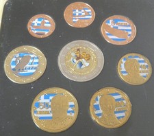 KMS Grecja w kolorze ze specjalną monetą 2 euro 2010