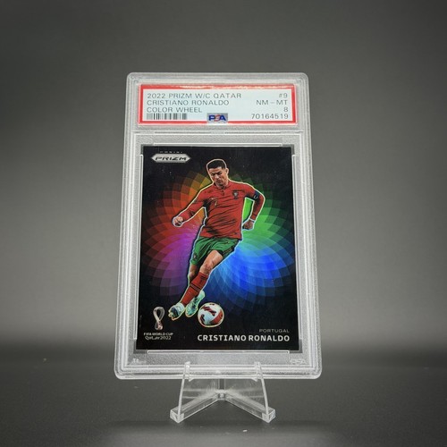 Cristiano Ronaldo #9 card from 2022 Panini Prizm World Cup Color Wheel