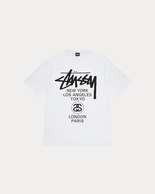 Stussy World Tour Tee White 25SS 3903962 | eBay