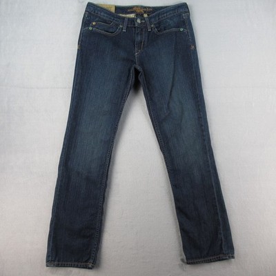 House of Dereon Womens 31 Jeans Dark Wash Wool Cashmere Blend Low Rise Bootcut