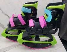 Madd Gear Kids  Adjustable Jumping Boosters Bouncing Boots Pink blue greenAge 5+