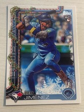 2025 Topps Holiday Leo Jimenez Blue Jays RC H57