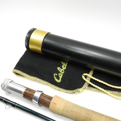 cabela's fish eagle 2 fly rod Cabela's Fish Eagle II Graphite Fly Rod. 9' 7-8wt. Made in USA. W/ Tube &  Sock