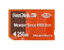 SanDisk Gaming Memory Stick PRO Duo 256MB Orange - Compatible with Sony PSP