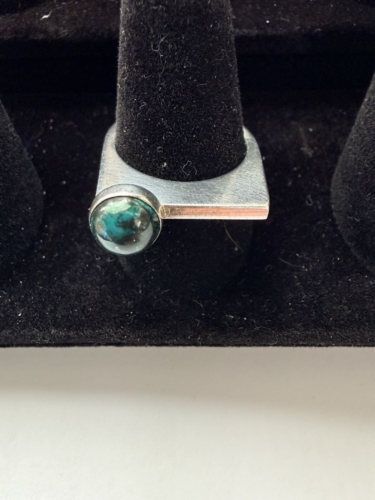 Modernist 925 Sterling Silver Rectangular Shield … - image 14