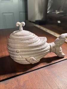 Mackenzie Childs Whale Hide A Key. Cast Aluminum With A Weathered Look