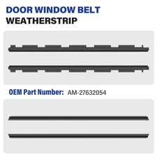 For Chevy Truck Inner & Outer Window Sweep Felt Seal Weatherstrip 4 Pc Kit Set